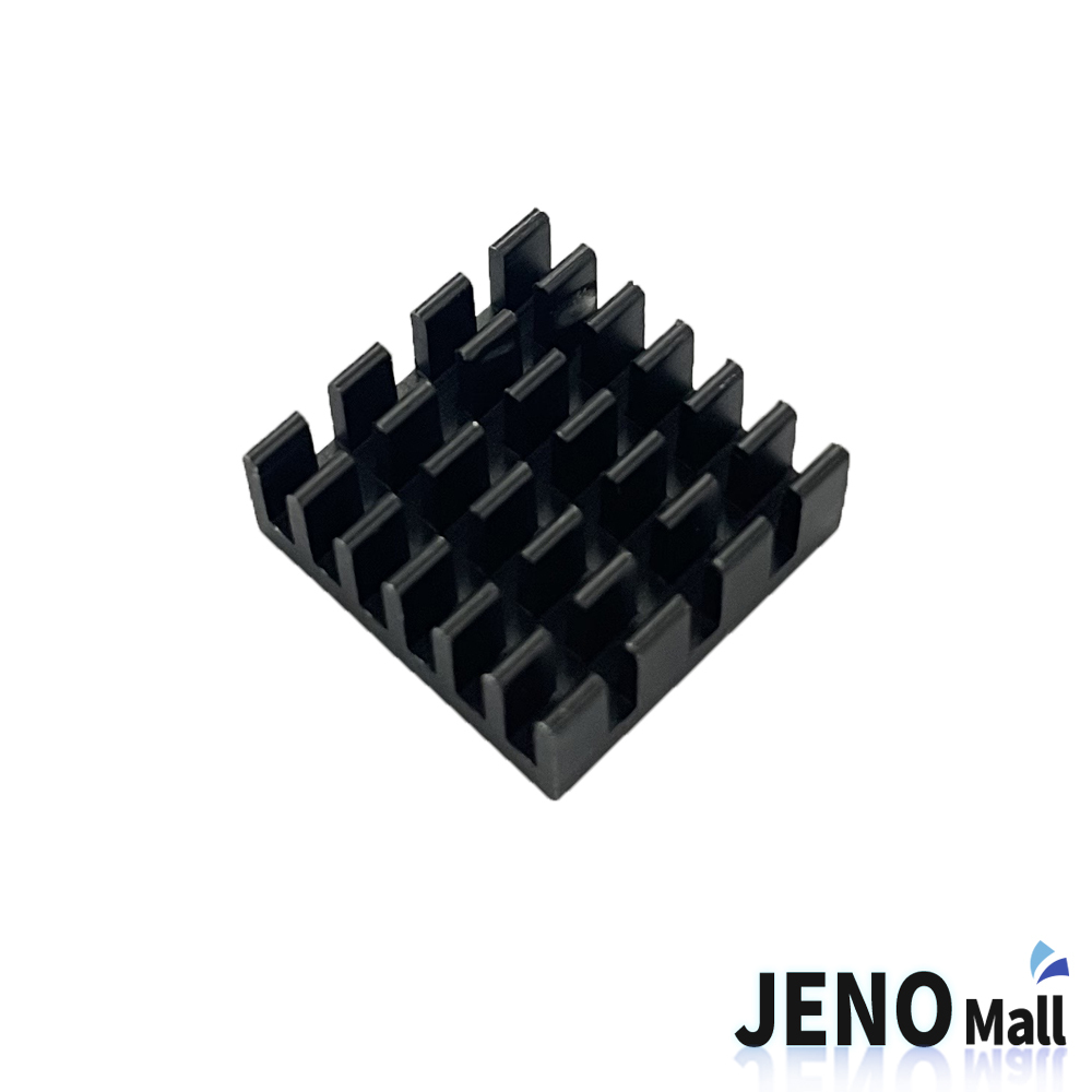 14x14x6mm 알루미늄 방열냉각판 히트싱크 아노다이징 검은색 (HAE3223)