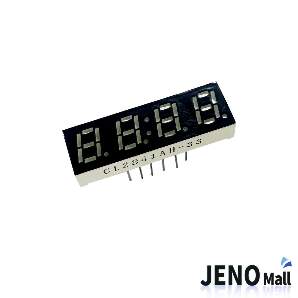 0.28인치 4자리 시계 LED 레드 세그먼트 FND 캐소드 Cathode (HAM2005)