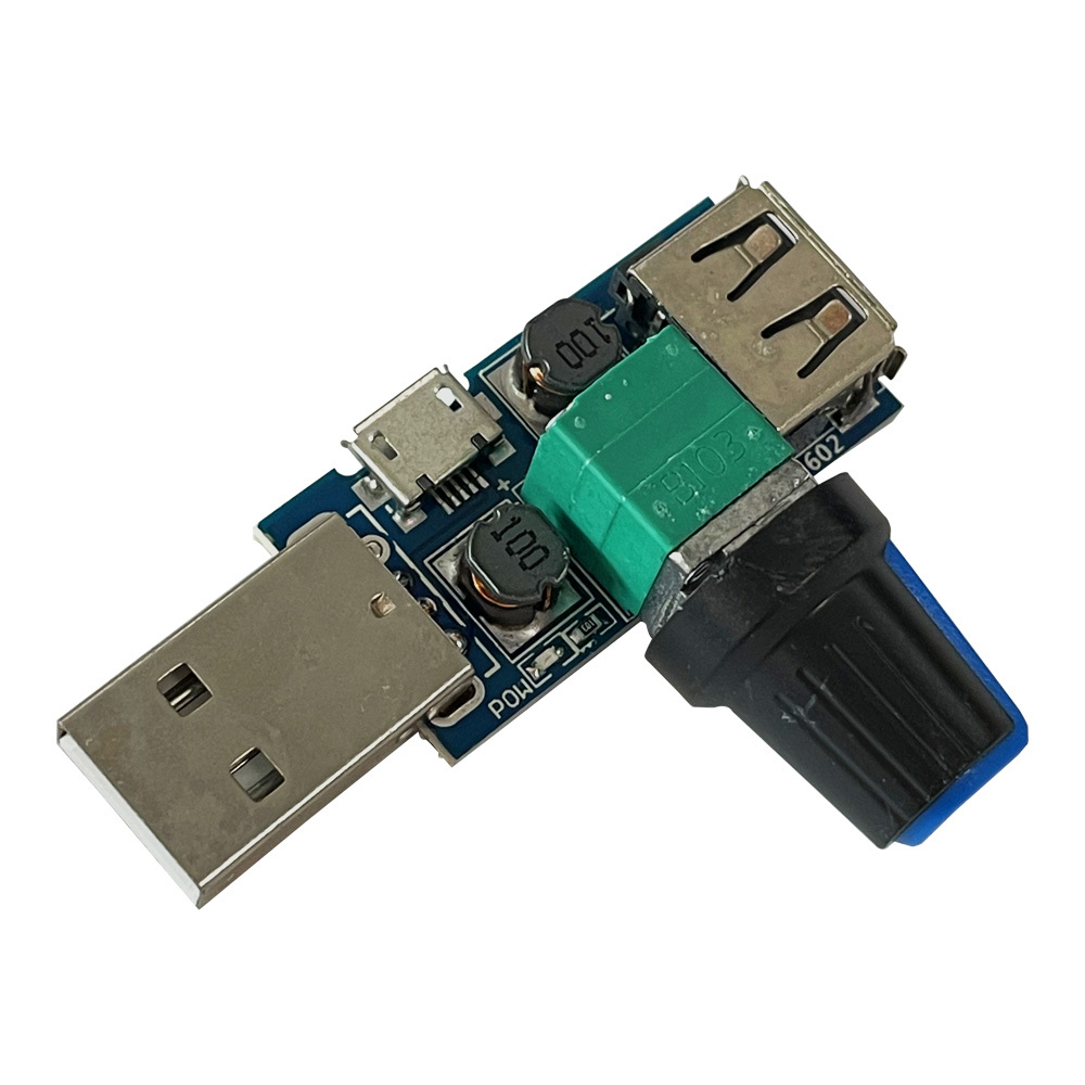 5W 5V USB DC 모터 속도 조절 컨트롤러 모듈 (HAM6102)