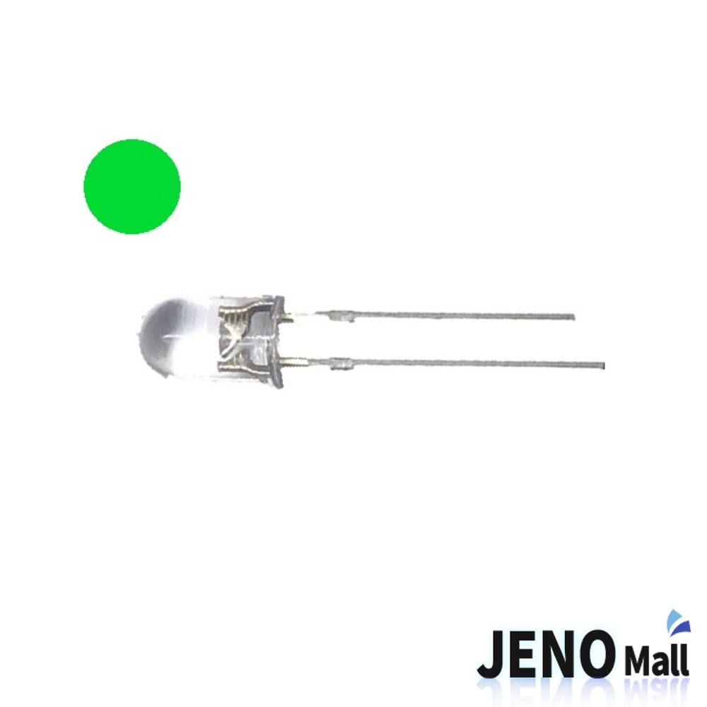 5mm 원형 DIP LED 발광 다이오드 그린 (HBL1614)