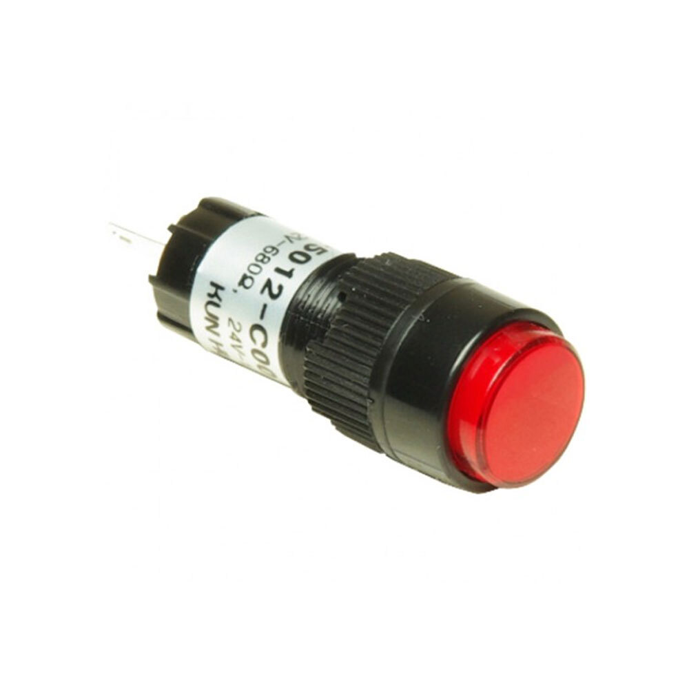 건흥전기 2V LED 인디케이터 원형 화이트 12x40.7mm (KH-5012-C00W)