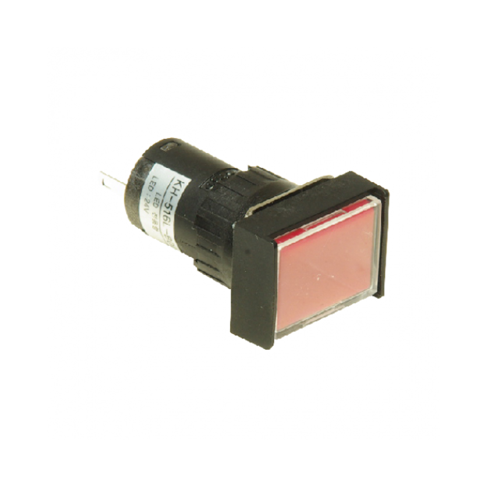 건흥전기 6V LED 인디케이터 사각형 화이트 16x42.5mm (KH-516L-B00W(6))