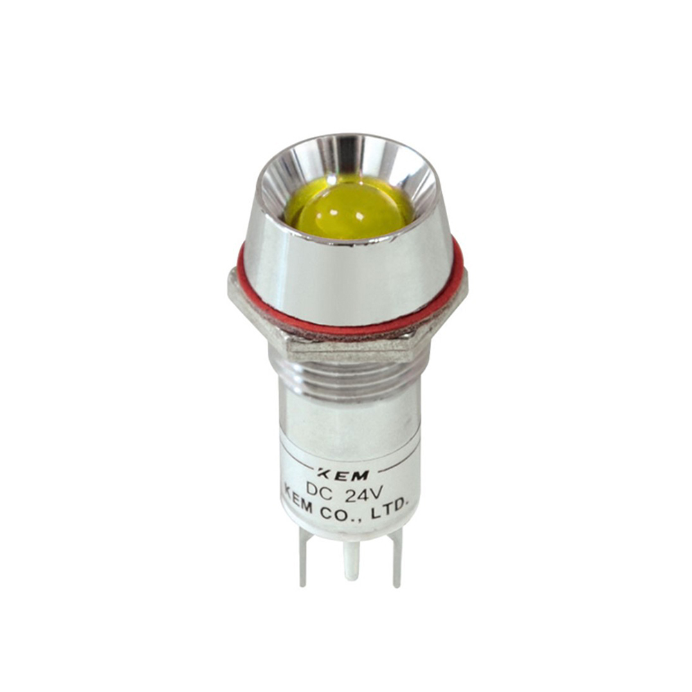KEM 220V LED 인디케이터 일반휘도형 화이트 12x28mm KL-12A220-W