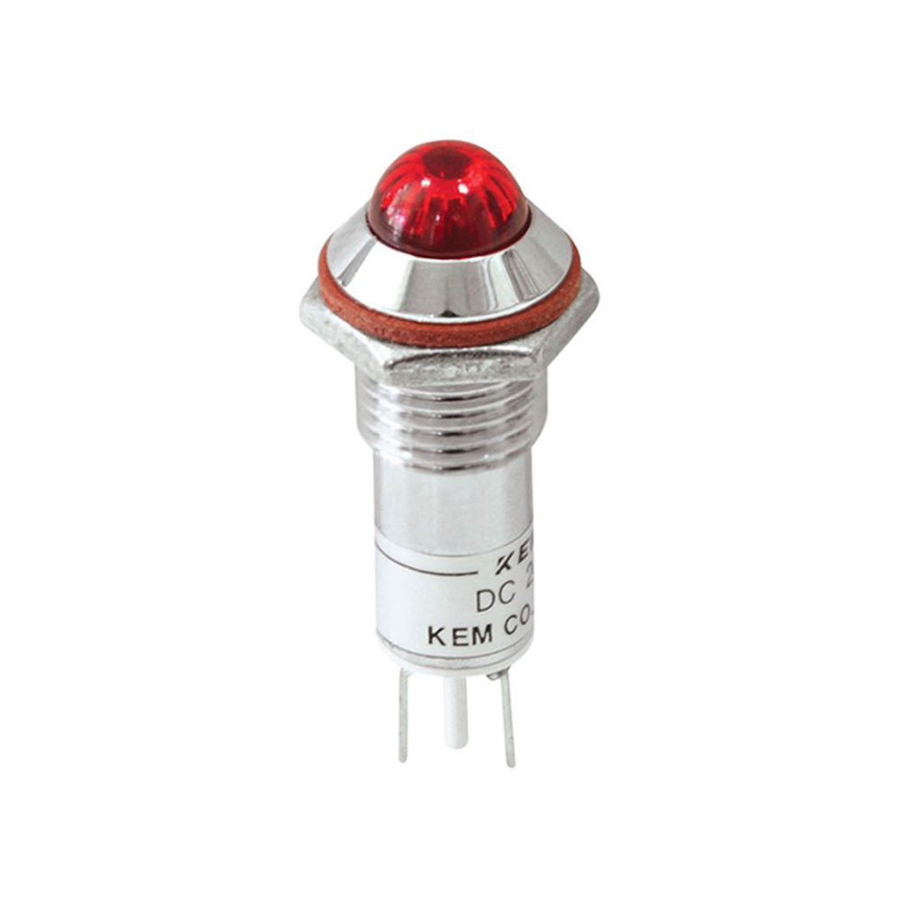 KEM 220V LED 인디케이터 고휘도형 화이트 10x28.5mm KLHRANU-10A220-W