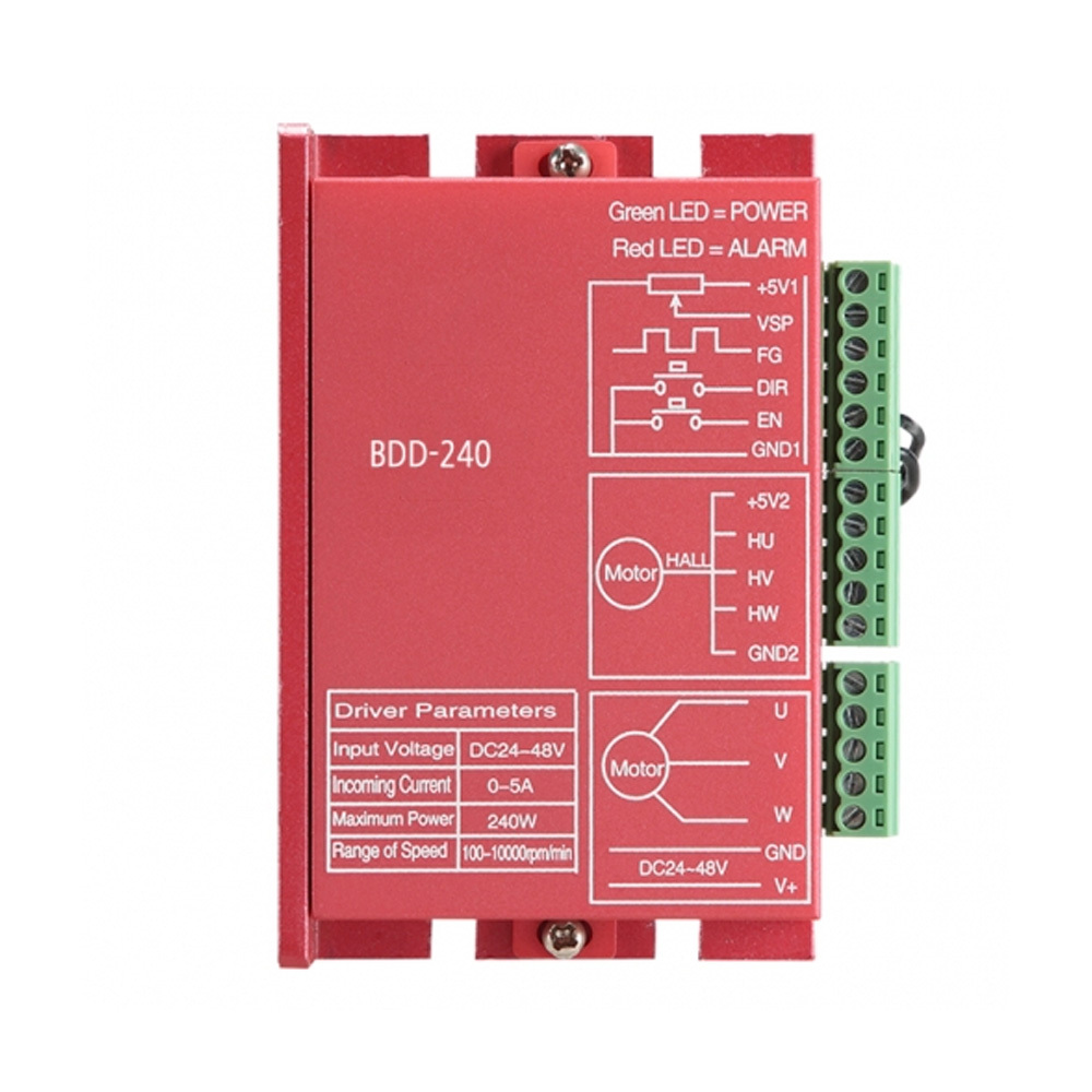 홀센서 타입 센서리스타입 자동식별 BDD-240 240W BLDC모터 디지털 드라이버 DC24~48V (M1000011688)