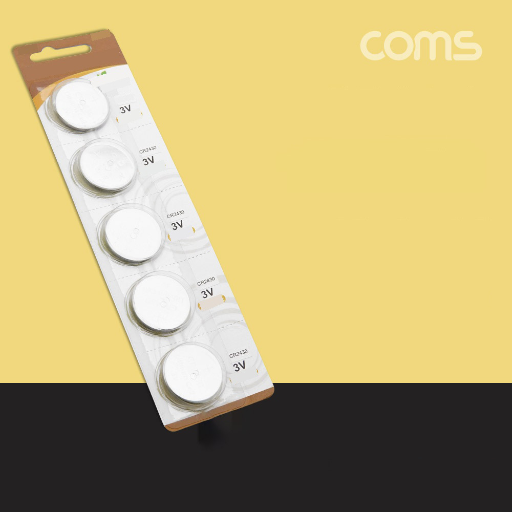 Coms 건전지 GP 코인전지(CR2430) 5ea - 3.0V/리튬 코인셀