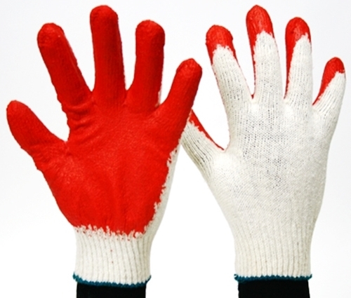 half coated gloves