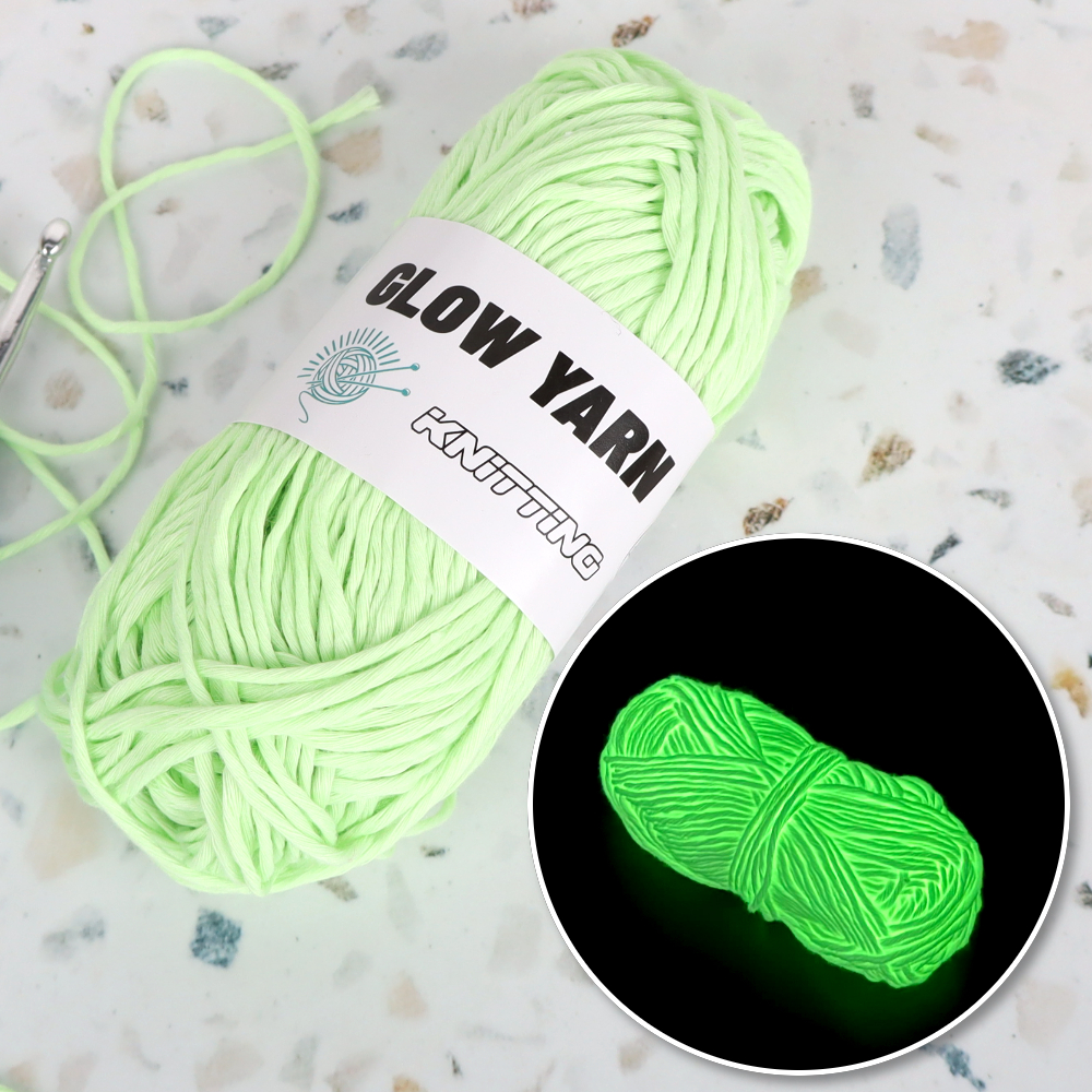털인형 뜨개 야광실 그린