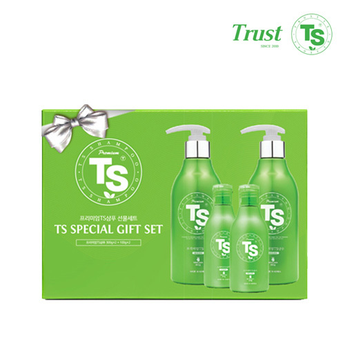 [TS샴푸] 프리미엄TS샴푸선물세트04호_300g x 2개+100g x 2개+TS쇼핑백
