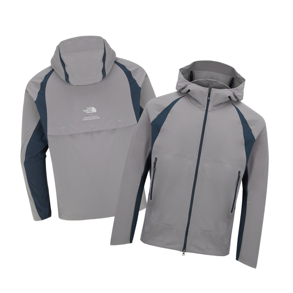 매장판] 노스페이스 바람막이 남성 페이서 후드 러닝 자켓 라이트 그레이 NJ3LR51B