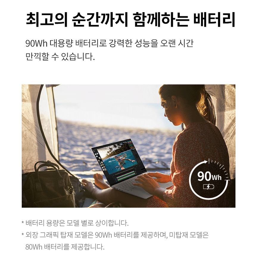 [풀박스] LG그램 16인치 16ZD90Q / i5-1240P / RTX 2050 / 16G / 512GB / 사무용+영상 편집용 추천
