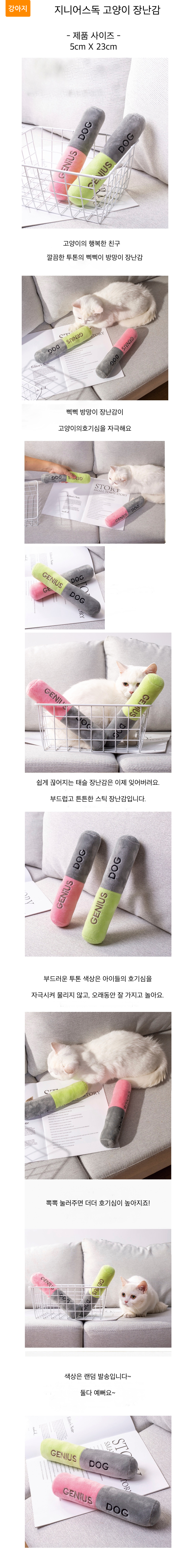 고양이 장난감 캣닢 장난감 삑삑이 사냥 소리 스트레스 해소 반려묘 삑삑 털실 물고 어택 용품 뜯는 놀이 상세 이미지 1