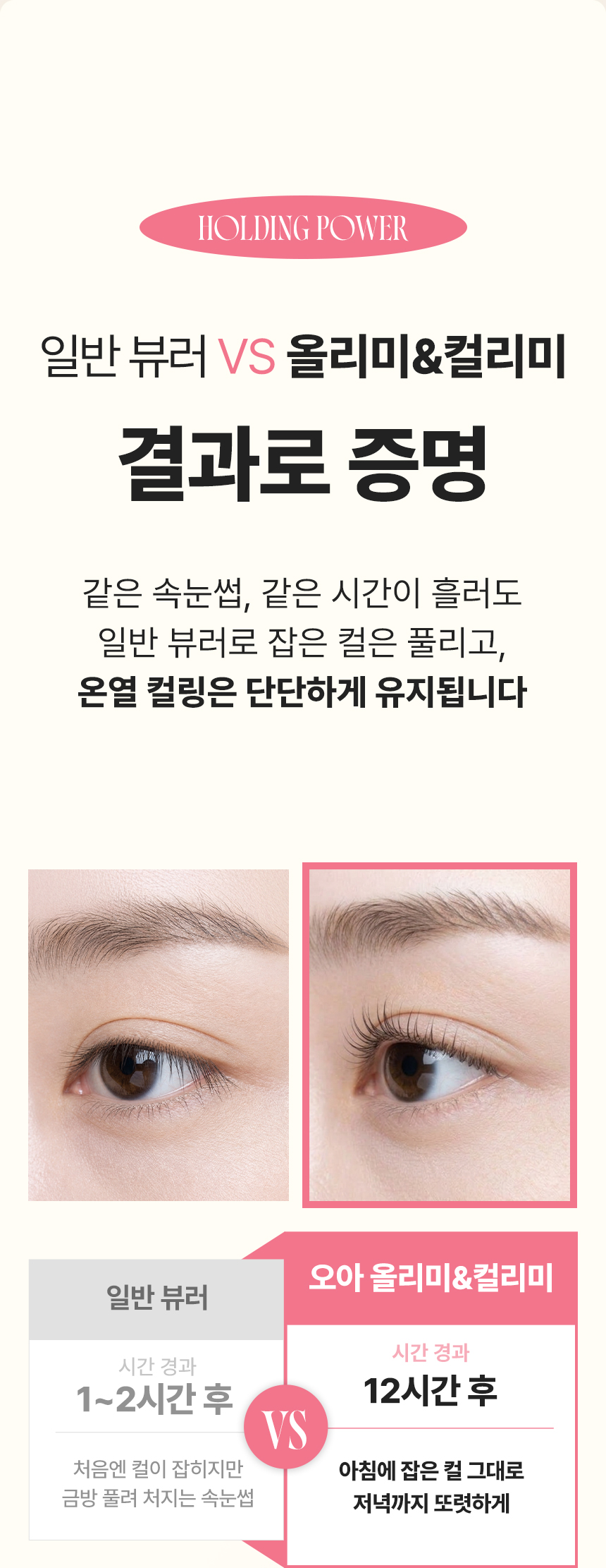 오아 올리미 컬리미 속눈썹 고데기 히팅 뷰러 휴대용 USB 온열 고대기 상세 이미지 15