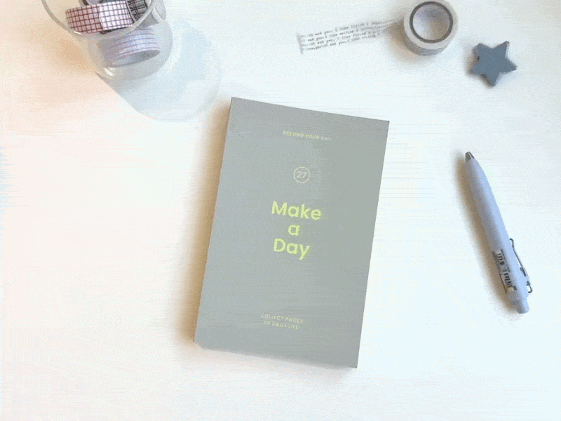 오첵 2027 날짜형 위클리플래너 MAKE A DAY 상세 이미지 1