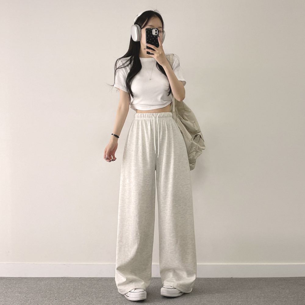 [기모&일반/기장선택] 스무디 와이드 트레이닝 밴딩 팬츠 (5color) 상세 이미지 24