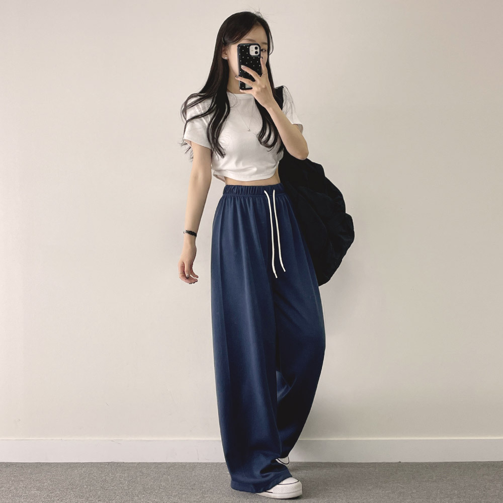 [기모&일반/기장선택] 스무디 와이드 트레이닝 밴딩 팬츠 (5color) 상세 이미지 32