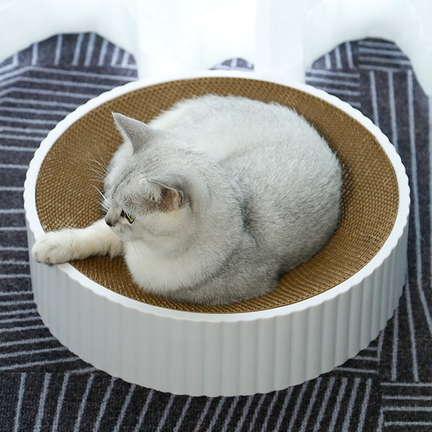 고양이 스크래쳐 대형 원형 소파 방석 (46Cm)