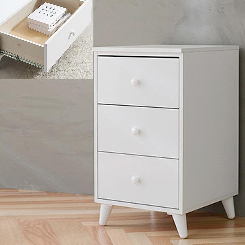 국산 400폭 3단 거실 서랍장 침실 소파협탁 사이드 틈새수납장 40x45x70cm