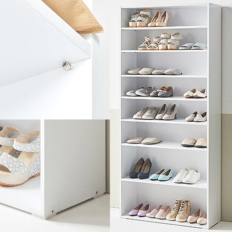국산 8단 오픈 높은 신발장 현관 수납장 정리대 보관함 슈즈랙 80x30x181cm
