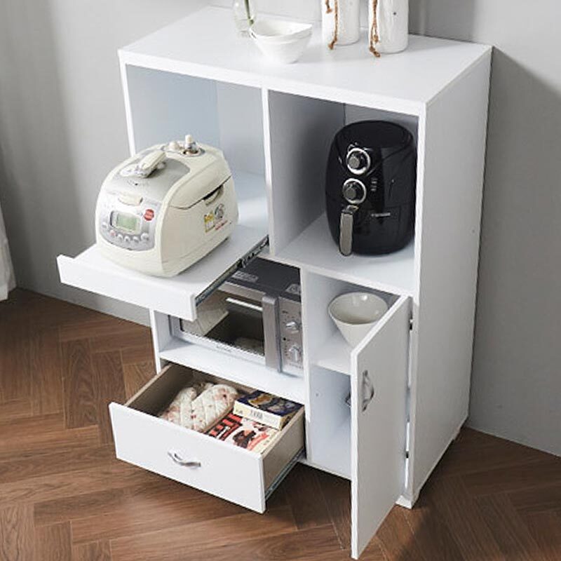 국산 주방 수납장 전자렌지대 밥솥다이 멀티 수납선반 80x40x112cm