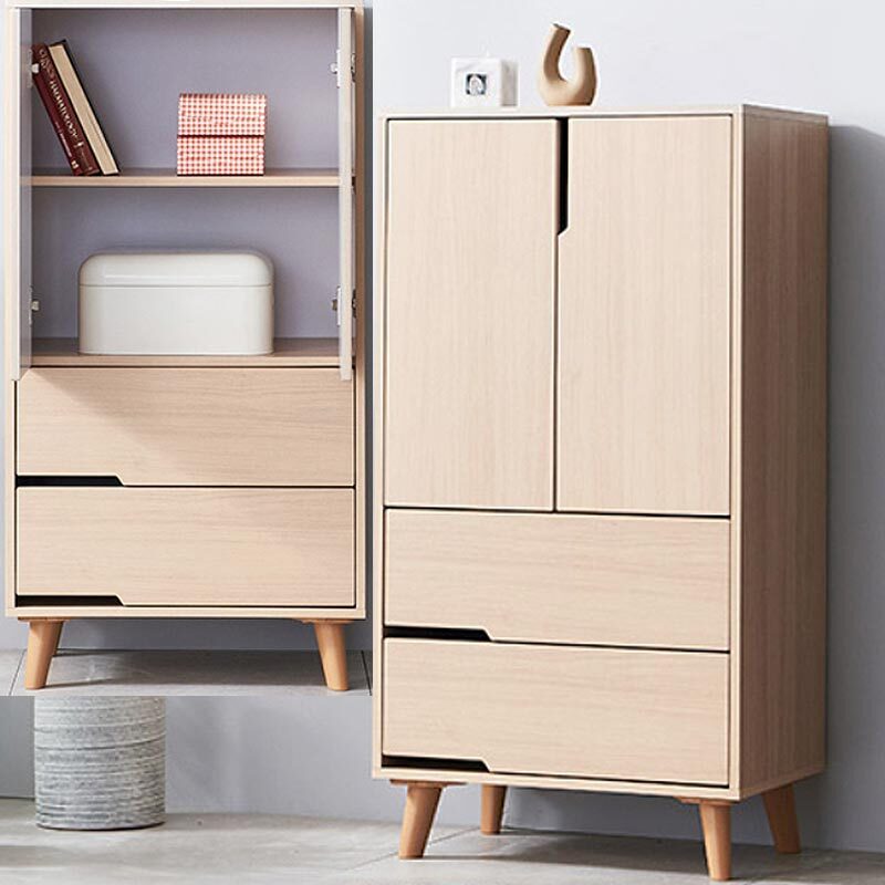 국산 양문 도어형 수납장 거실 현관 주방 다용도 선반장 60x40x116cm