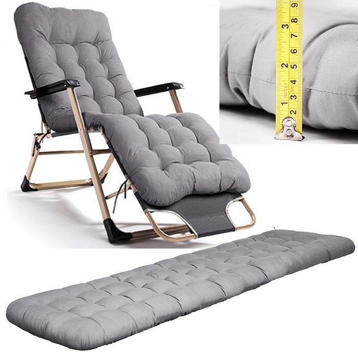 8.5cm두께 리클라이너 전용 의자쿠션 패드 4컬러 162x50cm