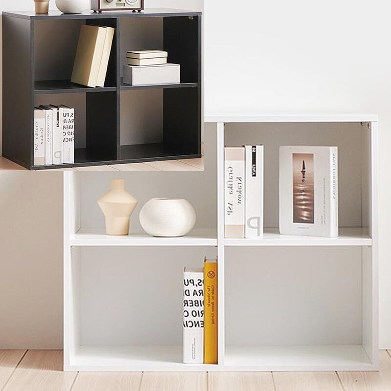 국산 2단 4칸 다용도 오픈 수납장 거실책장 책꽂이 75x36x61cm