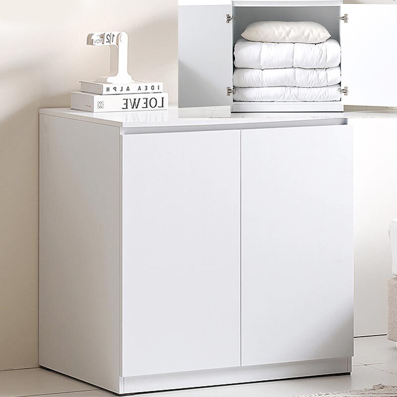 국산 양문 도어형 광폭 낮은 수납장 이불 정리함 다용도 수납함 80x59x80cm