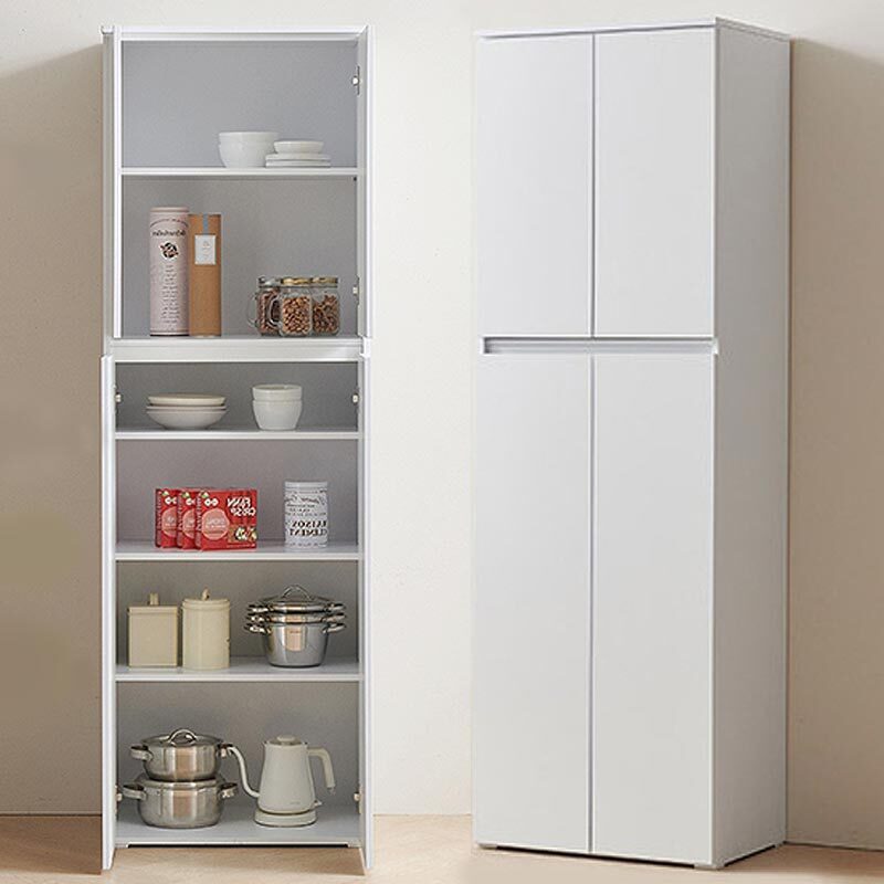 국산 도어형 양문 6단 수납장 거실 현관 주방 다용도 선반장 60x40x180cm