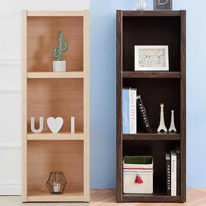 국산 3단 오픈 수납장 책꽂이 거실 낮은 틈새책장 42x28x120cm
