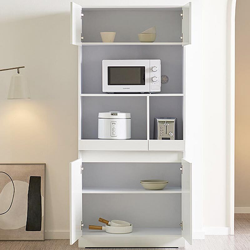 국산 5단 와이드 전자렌지대 밥솥다이 주방 수납장 멀티선반 80x40x180cm