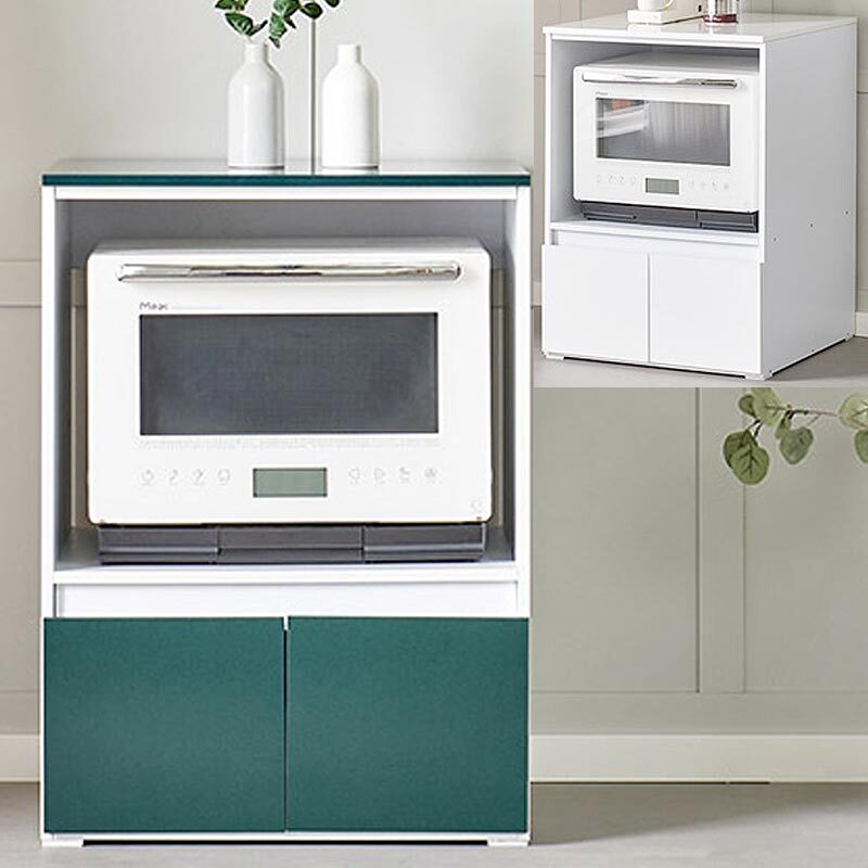 국산 도어형 광파 오븐 렌지대 주방 수납장 키친장 밥솥다이 60x58x83cm