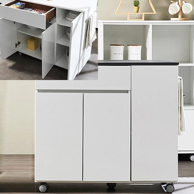 국산 이동형 주방수납장 그릇정리 멀티수납장 키친장 90x40x83cm