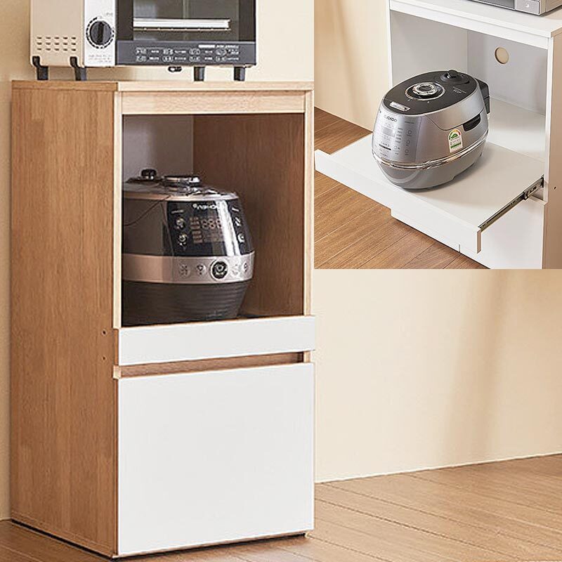 국산 하단 도어형 틈새수납장 키친장 주방 렌지대 밥솥다이 40x40x80cm