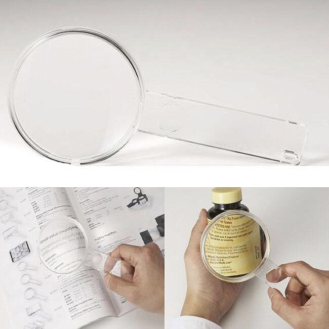 휴대용 독일 웰빙 돋보기 손잡이형 투명 노안확대경