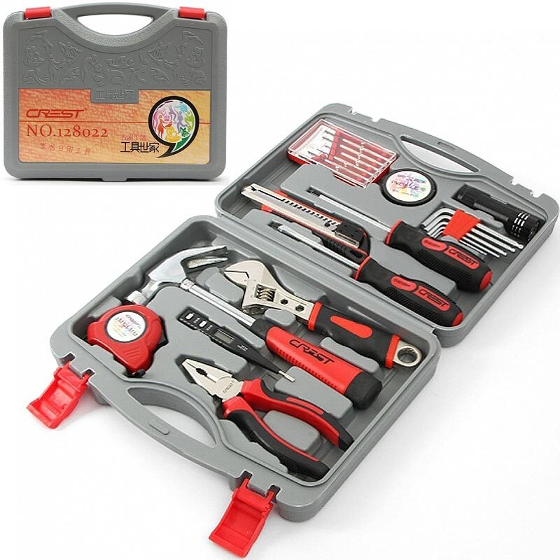 보관과 휴대가 간편한 21종 가정용 수공구 세트