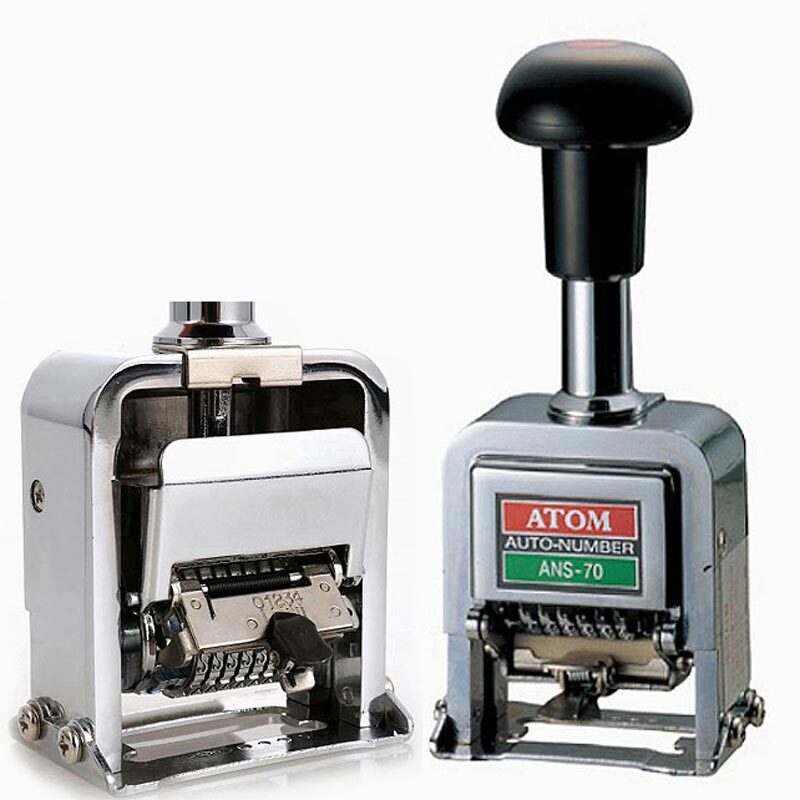 6단 일련번호 자동넘버링 번호기 깔끔한 인쇄 서류 전표 거래명세서