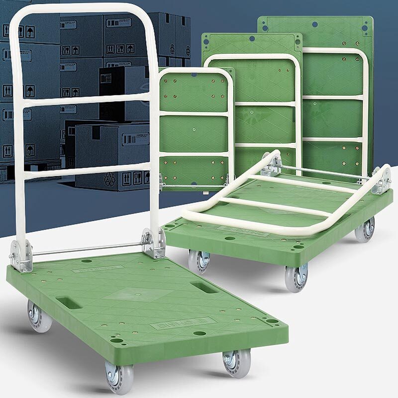 국산 저소음 폴딩 사각대차 우레탄 인라인 바퀴 접이식 구르마 운반수레 핸드카트