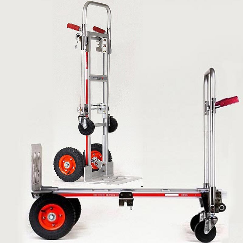 적재중량 300kg 국산 알루미늄 핸드트럭 2륜 4륜 겸용 창고 상가 음료운반