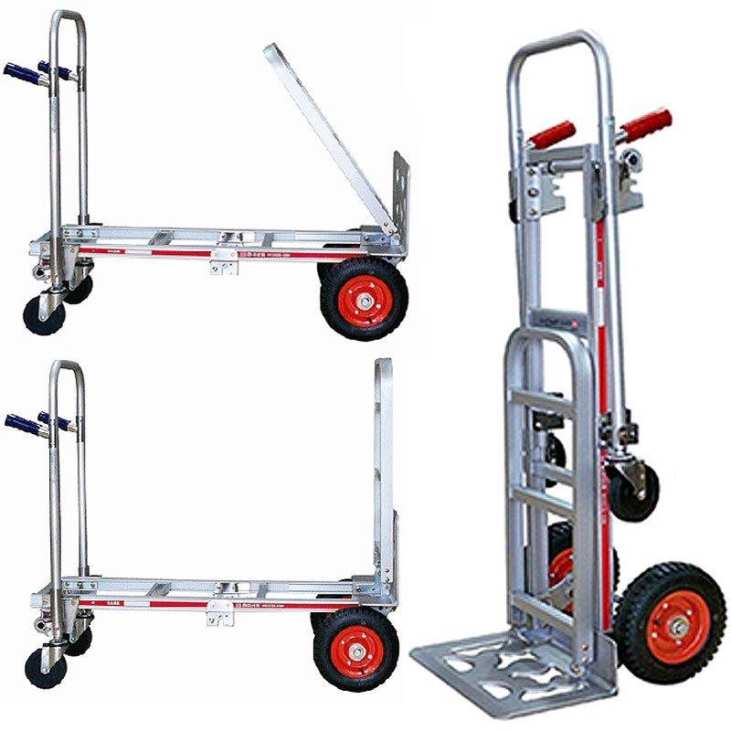 적재중량 300kg 국산 짐받이 4륜 알루미늄 핸드트럭 창고 상가 음료운반