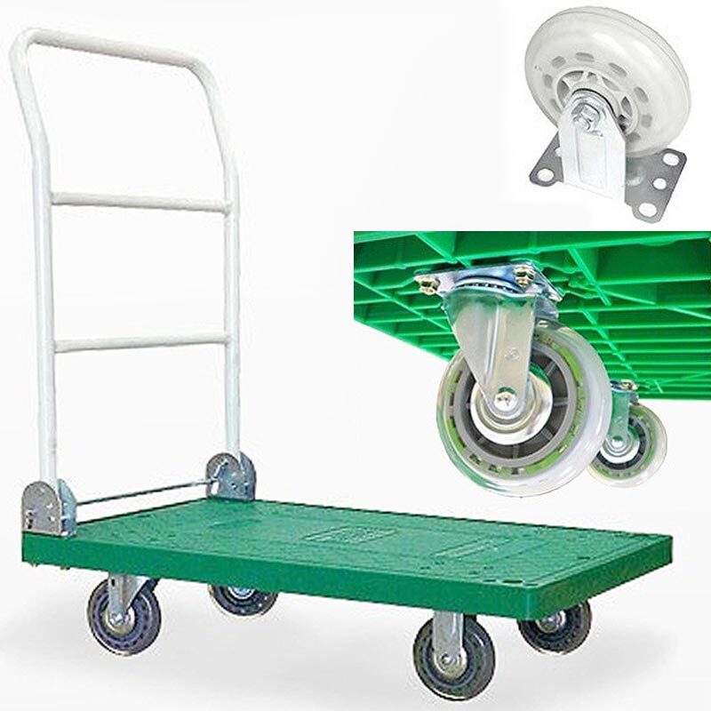 국산 고급형 인라인 무소음대차 고탄력 우레탄 바퀴 접이식 구르마 운반수레 병원 식당