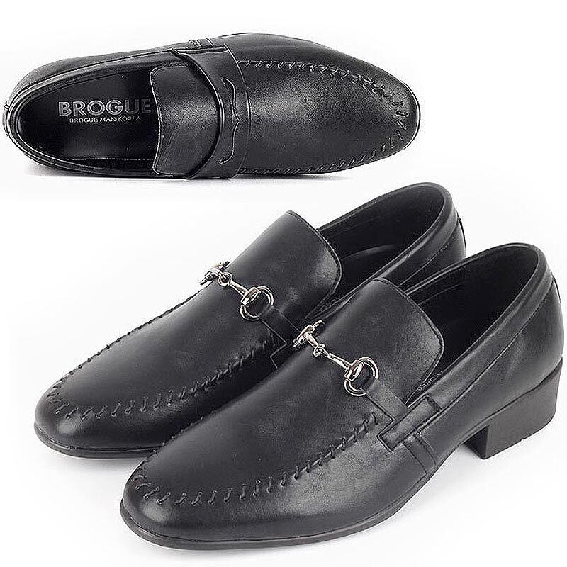 국산 캐주얼 남성 정장구두 수제화 데일리 로퍼 3.5cm굽 250-280사이즈