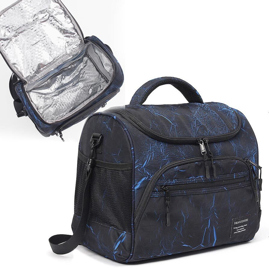 3중구조 보온보냉 피크닉가방 도시락 런치 나들이 숄더백 31x19x27cm 15리터