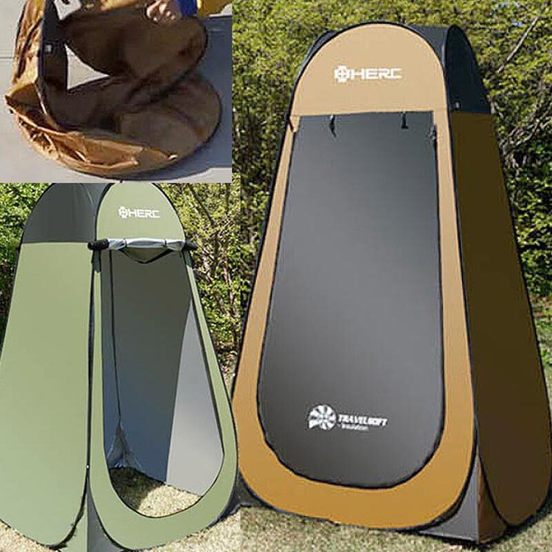 휴대용 원터치자동 샤워텐트 캠핑화장실 탈의실 192cm 간이 야외텐트