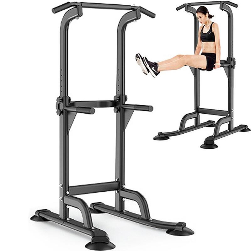홈트 헬스 근력운동기구 치닝디핑 실내 가정용 턱걸이 푸쉬업 높이조절 하중 400kg