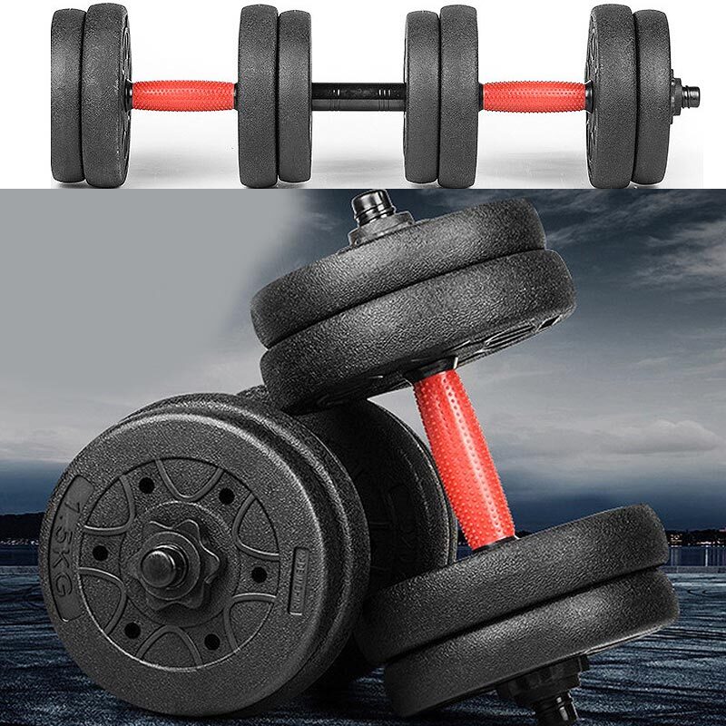 홈트레이닝 양손 아령 덤벨 근력향상 웨이트 팔운동기구 조립식 무게조절 10kg