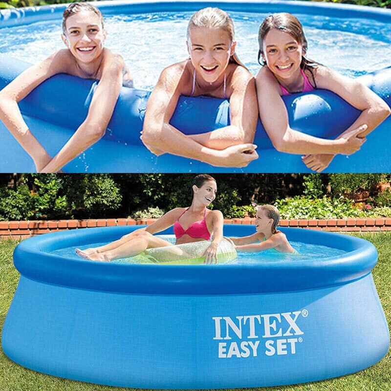 대형 이동식튜브 가정용 에어풀장 수영 물놀이장 베란다 마당 305x76cm