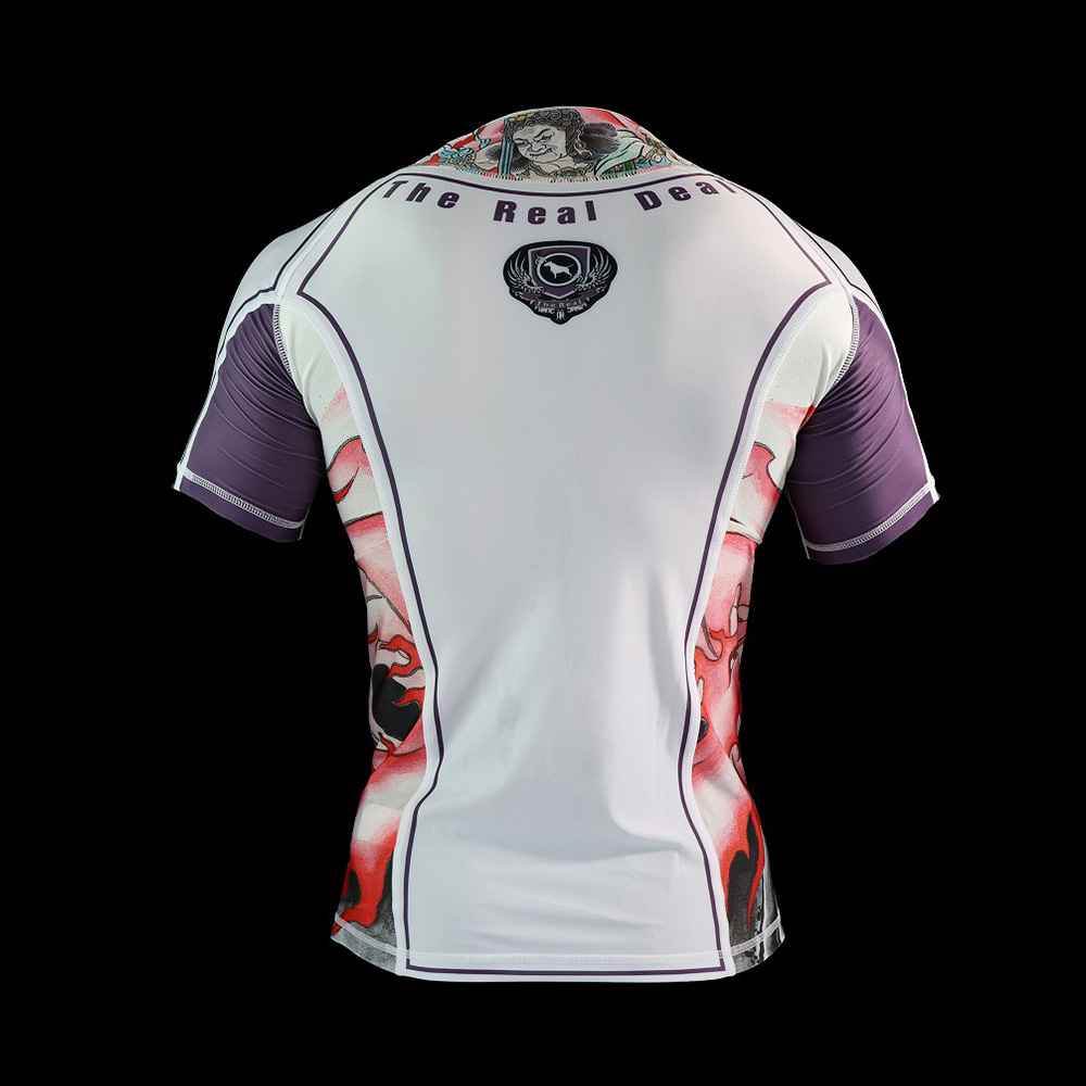 불테리어 래쉬가드 아칼라 2.0 숏슬리브 - 화이트