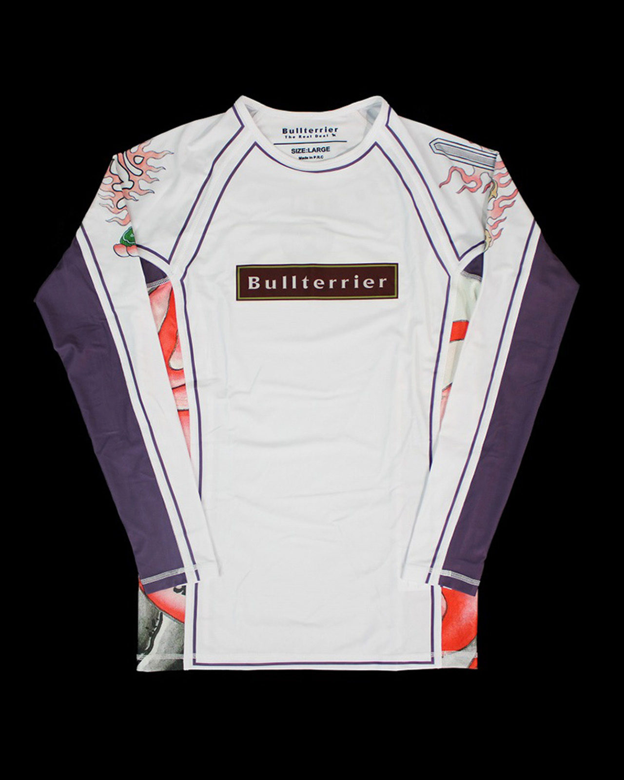 불테리어 래쉬가드 아칼라 2.0 롱슬리브 - 화이트