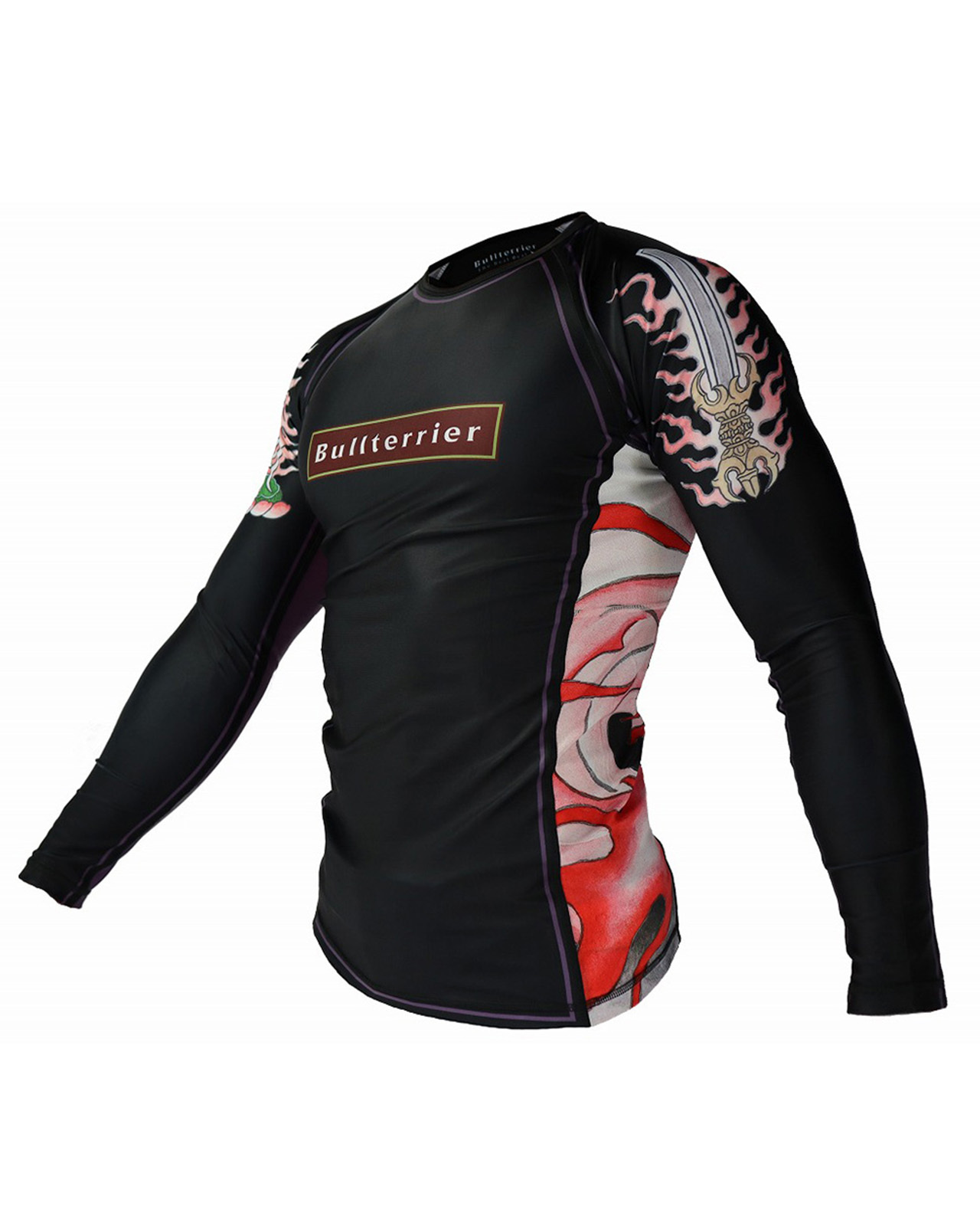 불테리어 래쉬가드 아칼라 2.0 롱슬리브 - 블랙